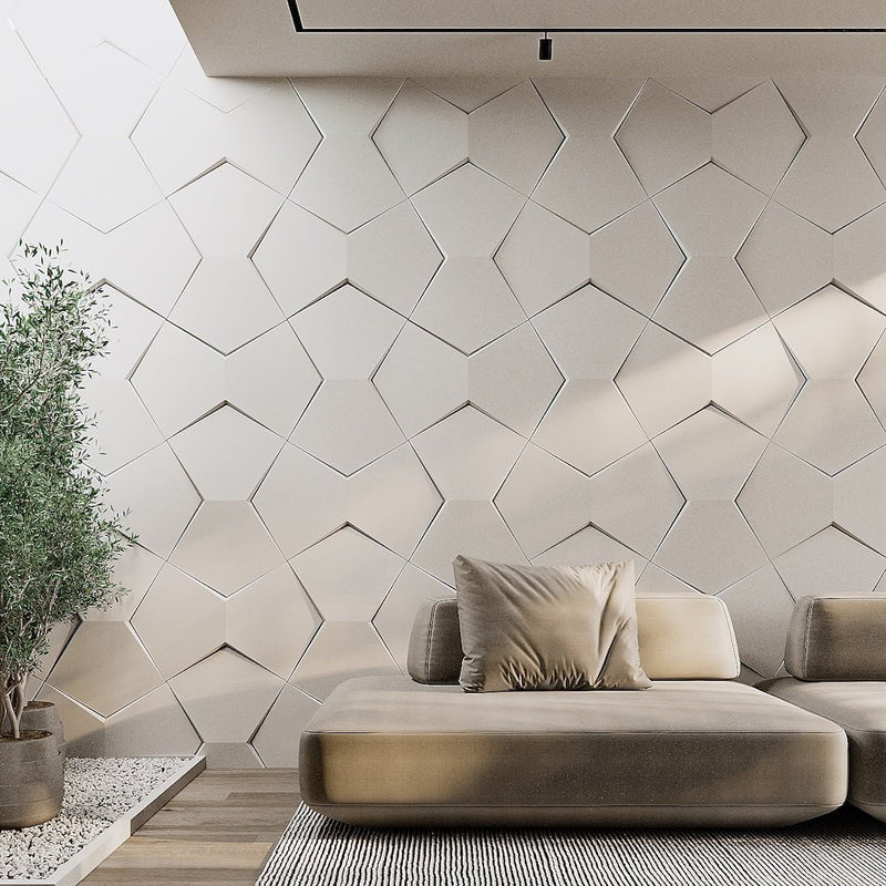 Bowtie Geometric 3D Leather Wall Panel - Image 5