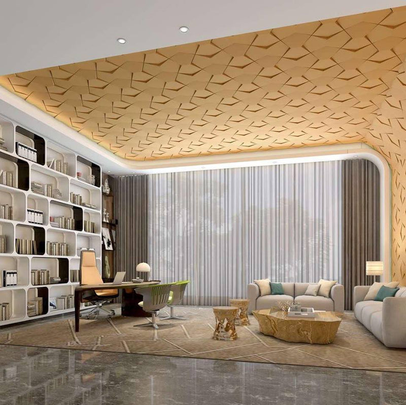 Bowtie Geometric 3D Leather Wall Panel - Image 11