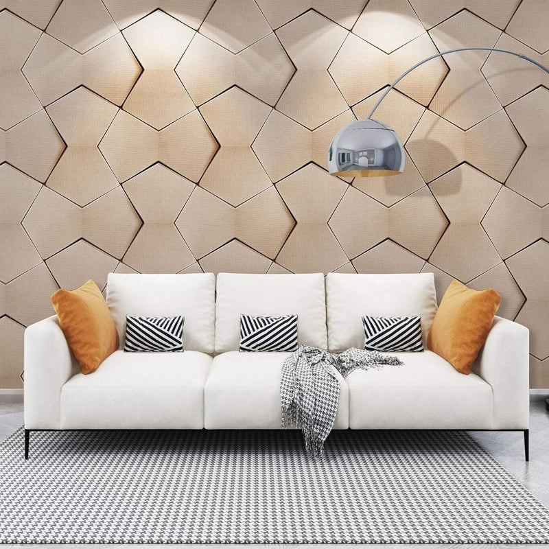 Bowtie Geometric 3D Leather Wall Panel - Image 3
