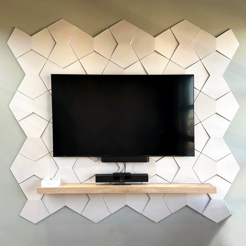 Bowtie Geometric 3D Leather Wall Panel - Image 10