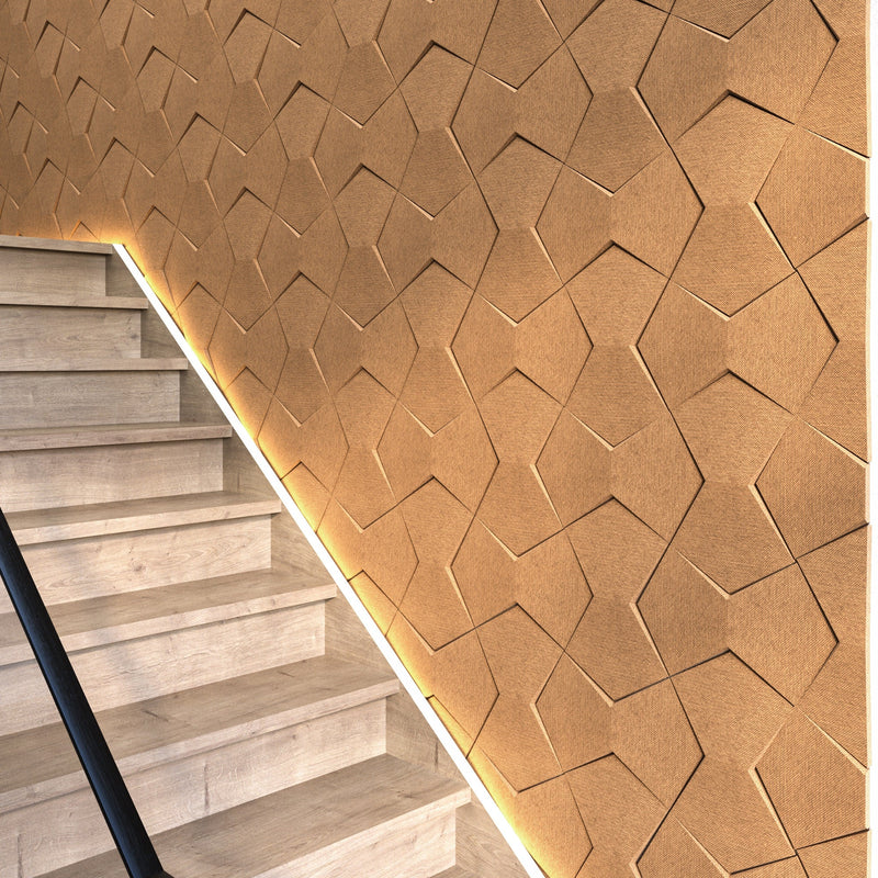 Bowtie Geometric 3D Leather Wall Panel - Image 7
