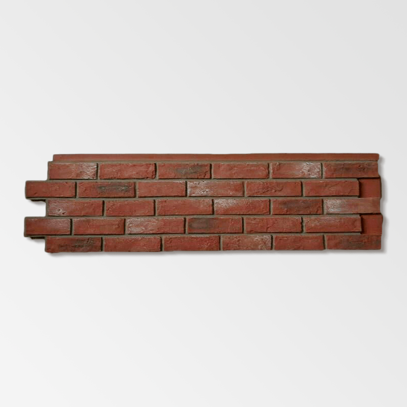 Faux Maroon Brick Wall Panel - Image 2