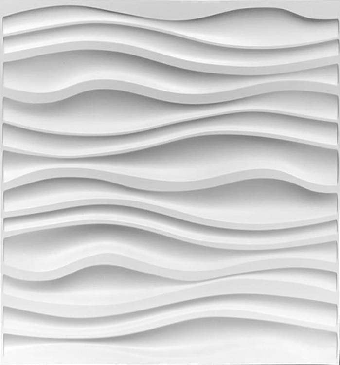 Carved Wave PVC Wall Panel (Set of 12) - Image 3