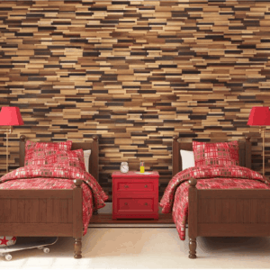 Aoi 3D Wood Wall Panel - Brown Tones (Set of 4 or 12)