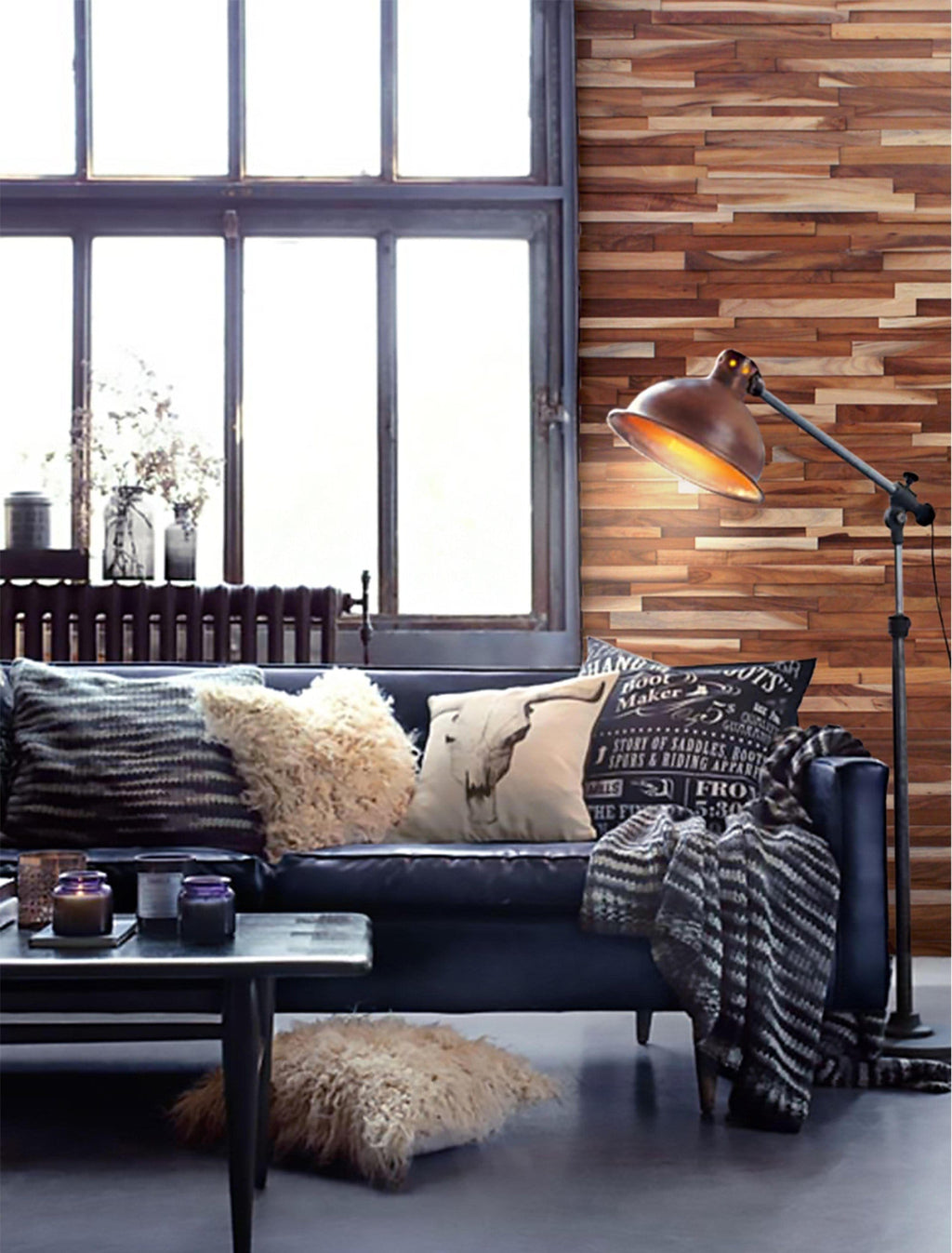 Hori 3D Wood Wall Panel - Brown Tones (Set of 4 or 12) - Image 13