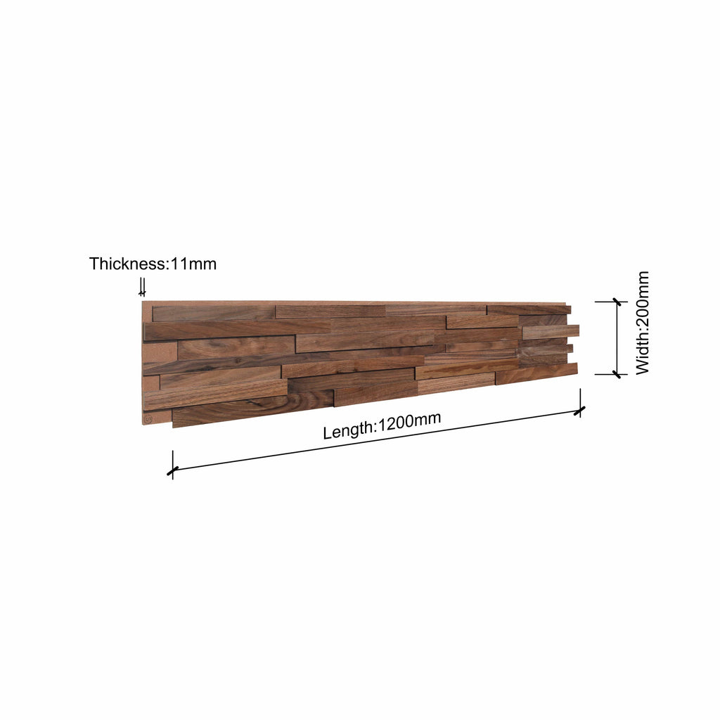 Hori 3D Wood Wall Panel - Brown Tones (Set of 4 or 12) - Image 10