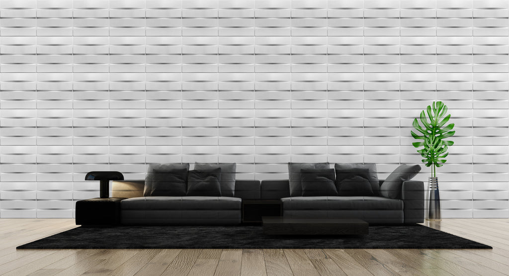 Lined Hori PVC Wall Panel (Set of 12) - Image 2