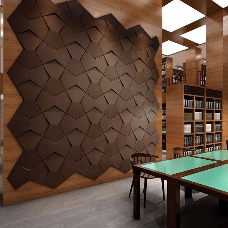 Bowtie Geometric 3D Leather Wall Panel - Image 4