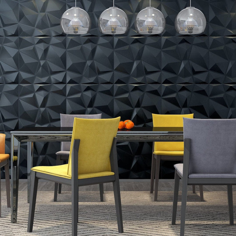 Diamond Fever Square 3D Leather Wall Panel - Image 2