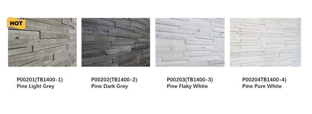 Albi 3D Wood Wall Panel - Grey/White Tones (Set of 4 or 12) - Image 3