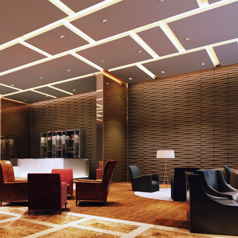 Illusory Square 3D Leather Wall Panel - Image 3
